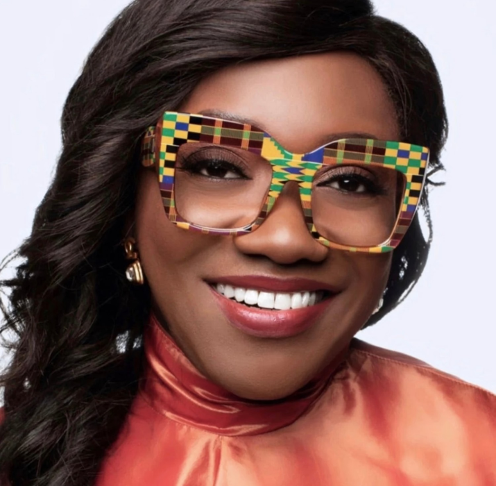 KA kente oversized cateye eyeglasses