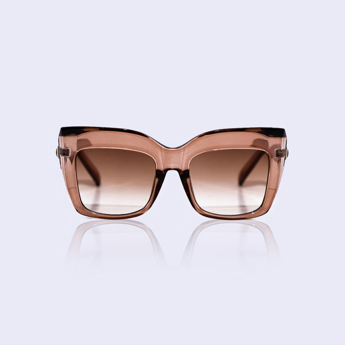 Champagne cat eye sunglasses