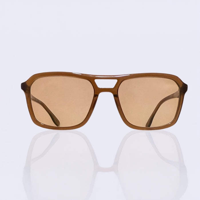 Whipped Fudge Rectangular Sunglasses
