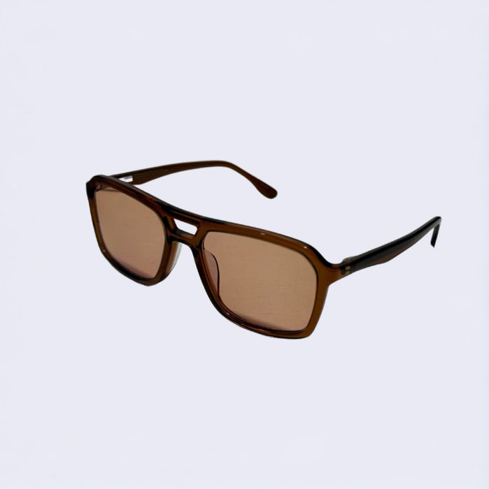 Whipped Fudge Rectangular Sunglasses