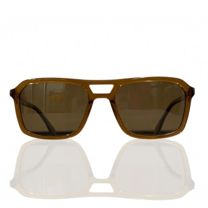 Whipped Fudge Rectangular Dark Sunglasses