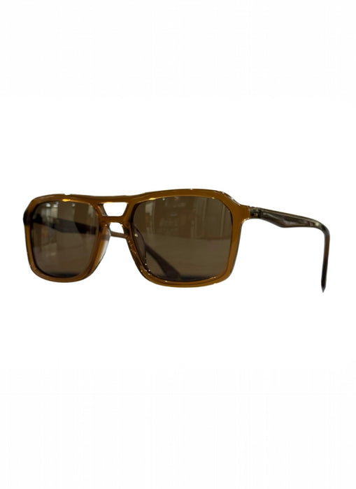 Whipped Fudge Rectangular Dark Sunglasses